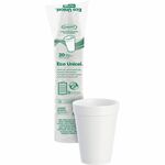 Dart J Cup 14 oz Squat Insulated Foam Cups - 14 fl oz - White - Foam - Cold Drink, Hot Drink, Soft Drink - 25/Pack - 40 / Carton DCC14J16