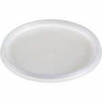 Dart Lids for Foam Cups and Containers - Round - Foam, Plastic - Translucent - 100/Bag - 10 / Carton DCC20JL