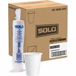 Solo 6 oz Paper Hot Cups - 6 fl oz - White - Paper - Hot Drink, Coffee, Tea, Cocoa - 50/Bag - 20 / Carton SCC376W2050