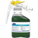 Diversey Crew Restroom Floor & Surface Non-Acid Disinfectant - For Multi Surface, Multipurpose - Concentrate - Liquid - 50.7 fl oz (1.6 quart) - 6 to 8 pH - Fresh Scent - Deodorize, Disinfectant, Rinse-free, Virucidal, Mildewstatic - Green - 2 / Carton DVO101105996