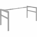 Lorell Table Base - Powder Coated H-shaped, Silver Base - 28.50" Height x 71.60" Width x 29.10" Depth - Metal Base Material - 1 Each LLR16284