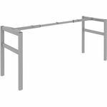 Lorell Table Base - Powder Coated H-shaped, Silver Base - 28.50" Height x 71.60" Width x 23.20" Depth - Metal Base Material - 1 Each LLR16283