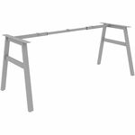 Lorell Table Base - Powder Coated A-shaped, Silver Base - 28.50" Height x 71.60" Width x 29.10" Depth - Metal Base Material - 1 Each LLR16290