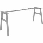 Lorell Table Base - Powder Coated A-shaped, Silver Base - 28.50" Height x 71.60" Width x 23.20" Depth - Metal Base Material - 1 Each LLR16289