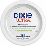 Dixie Ultra&reg; Table Ware - Food - Disposable - 10" Diameter - White - Paper Body - Round - 500 / Case DXESXP10W