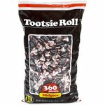 Green Rabbit Tootsie Rolls - Chocolate, Original - Individually Wrapped, Gluten-free, Nut-free - 2.42 lb - 1 Carton GRR20900141