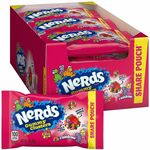 Green Rabbit Nerds Gummy Clusters Rainbow - Strawberry, Grape, Orange, Lemon - 3 oz - 12 /Bag - 1 Carton GRR22002360