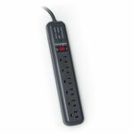 Kensington Guardian 6-Outlets Surge Suppressor/Protector - Notebook, Television, Printer - Black - 6 x AC Power - 540 J - 15 ft KMW38215