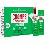 CHOMPS Chomplings Jalepeno Beef Jerky Sticks - 0.50 oz - 24 / Pack CHSLCJ24