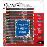 Sharpie Creative Markers - Water Based, Acrylic Based - Multipurpose - 12 / Pack SAN2212829