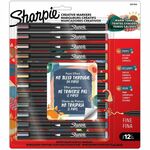 Sharpie Creative Markers - Water Based, Acrylic Based - Multipurpose - 12 / Pack SAN2221924