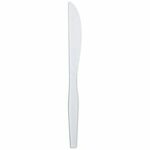 karat Knife, Med-Heavy Weight/White - Knife - Knife - Restaurant, Cafeteria - Plastic, Polystyrene - White - 1000 / Carton KRTU2051W