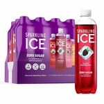 Talking Rain Sparkling ICE Purple-Variety Flavor Sparkling Water - Sugar Free - 1.06 lb - Cherry Limeade, Kiwi Strawberry, Orange Mango, Blackberry - 12 / Carton TLK95092