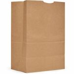 AJM 1/6 BBL #52 Kraft Paper Grocery Sacks - #52 - 6.72 gal Capacity - Natural Kraft - Paper - Foodservice, Grocery, Supplies - 500 / Carton AJMGS52NP5CES