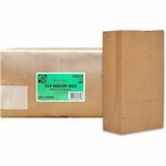 AJM #12 Squat Heavy-Duty Kraft Paper Grocery Bags - #12 - Natural Kraft - Paper - Grocery, Supplies - 500 / Carton AJMGBN112G5CHDE