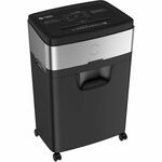 Business Source 6.6-Gallon Bin Cross-Cut Shredder - Cross Cut - 20 Per Pass - for shredding Paper, Staples, Credit Card - P-4 - 6.60 gal Wastebin Capacity - Black BSN70132