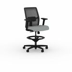 HON Ignition ReActiv Low-Back Task Stool - Charcoal Back Color - Low Back - Gray - 1 Each HONTSR0A0S39BST