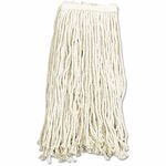 SKILCRAFT&reg; Cut-End Cotton Wet Mophead - Cut Ends, Sturdy, Narrow Headband - Cotton, Synthetic, Yarn - Natural - 1 Each NSN1711148