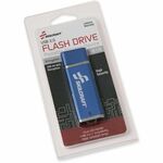 SKILCRAFT&reg; 256-bit USB Flash Drive - 16 GB - USB 1.1, USB 2.0 - 30 MB/s Read Speed - 25 MB/s Write Speed - Blue - 256-bit AES - 1 Each NSN5584994