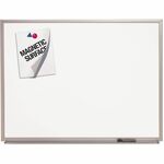 SKILCRAFT&reg; Magnetic Porcelain DryErase Board - Porcelain Steel Surface - Anodized Aluminum Frame - Horizontal/Vertical - Magnetic - Magnetic, Marker Tray, Stain Resistant, Ghost Resistant, Dent Resistant, Scratch Resistant, Smooth Writing, Easy to Cle NSN5680399