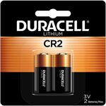 Duracell Ultra Lithium CR2 Batteries - For Digital Camera, Flash Unit, Portable Lighting, Electronics - CR2 - 3 V - 10 Year Shelf Life - 2 / Pack DURCR2B2