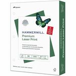 Hammermill Premium 3HP Laser Print Paper - White - 3-Hole Punched - 98 Brightness - Letter - 8 1/2" x 11" - 24 lb Basis Weight - Ultra Smooth - FSC - Jam-free, Acid-free, Archival-safe - White - 500 Sheets per Ream - 10 / Carton HAM107681CT