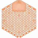 Fresh Products Wave 3D Urinal Screen - Lasts upto 30 Days - Odor Neutralizer, Dual Sided Design, Anti-splash - 6 / Carton - Orange FRS3WDS60MANCT