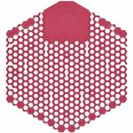 Fresh Products Wave 3D Urinal Screen - Lasts upto 30 Days - Odor Neutralizer, Dual Sided Design, Anti-splash - 6 / Carton - Dark Red FRS3WDS60SAPCT