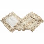 Rubbermaid Commercial Cut-End Disp. Cotton Dust Mop - 5" Width x 24" Length - Disposable, Cut Ends - Cotton - White - 9 lb - 1 Each RCPL253WH00