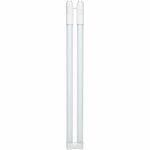 Satco LED Filament U-Bend Bulb - 15 W - 50 W Incandescent Equivalent Wattage - 120 V, 277 V AC - 2200 lm - T8 Size - Frosted - White, Soft White, Daylight Light Color - G13 Base - 50000 Hour - 6500&deg;K Color Temperature - 80 CRI - 210&deg; Beam Angle -  SDNS18414
