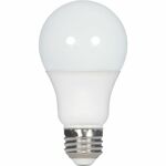 Satco A19 LED Non-Dimmable Bulbs - 9 W - 60 W Incandescent Equivalent Wattage - 120 V - 760 lm - A19 Size - Frosted - Cool White, White Light Color - E26 Base - 10000 Hour - 4000&deg;K Color Temperature - 80 CRI - 220&deg; Beam Angle - 100 / Carton SDNS11413