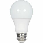 Satco A19 LED Frosted Bulb - 10 W - 60 W Incandescent Equivalent Wattage - 120 V - 800 lm - A19 Size - Frosted - White, Soft White Light Color - E26 Base - 25000 Hour - 3000&deg;K Color Temperature - 90 CRI - 220&deg; Beam Angle - Dimmable - 1 Each SDNS9704
