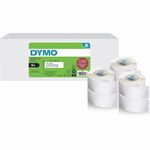 Dymo Multipurpose White Medium Labels - - DiameterRoll - Direct Thermal - White - 350 / Roll - 2100 Total Label(s) - For Label Printer - 6 / Pack DYM2229754