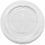 Genuine Joe Lids for Plastic Cold Cups - Polyethylene Terephthalate (PET) - Clear - 1000 Lids/Box - 1 Carton GJO58236