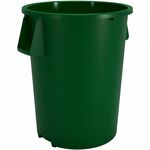 Sparta Bronco Round Waste Containers - Open Top - 44 gal Capacity - Round - Manual - For Food Service - Durable, Reinforced, Stackable, Ergonomic Handle, Recyclable - 31.6" Height x 24.2" Width x 24.2" Depth - Plastic, Linear Low-Density Polyethylene (LLD CFS84104409