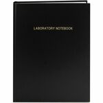 Roaring Spring Lab Research Notebook - 72 Sheets - 144 Pages - Printed - Casebound/Sewn - Both Side Ruling Surface - Ruled Front Ruling - 24 lb Basis Weight - 11 1/4" x 8 3/4" Sheet Size - White Paper - Black Laminated Cover - Numbered, Heavyweight, Durab ROA77160CT