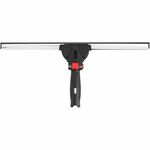 Rubbermaid Commercial Glass Squeegee - Rubber Blade - 1.6" Height x 7.6" Width x 17.8" Length - Streak-free, Rust Resistant, Durable, Long Lasting, Pivot Control, Adjustable Handle, Ergonomic Handle, Comfort Grip - Compatible with Glass - Black - 1Each RCP2221949