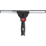 Rubbermaid Commercial Glass Squeegee - Rubber Blade - 1.6" Height x 7.6" Width x 13.8" Length - Streak-free, Rust Resistant, Durable, Long Lasting, Pivot Control, Adjustable Handle, Ergonomic Handle, Comfort Grip - Compatible with Glass - Black - 1Each RCP2221950