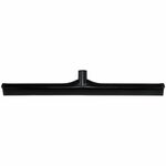 Sparta 24" Single-Blade Floor Squeegee - Rubber, Thermoplastic Rubber (TPR) Blade - 3.5" Height x 1" Width x 24" Length - Durable, Rust Resistant, Bend Resistant - Black - 6 / Carton CFS3656803CT