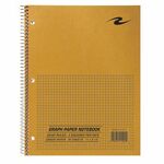 Roaring Spring Graph Paper Notebook - 1 Subject(s) - 80 Sheets - 160 Pages - Spiral Bound - Both Side Ruling Surface - Quad Ruled Front Ruling - Ruled Margin - 3 Hole(s) - 15 lb Basis Weight - Letter - 11" x 8 1/2" Sheet Size - 8.5" Width x 11" Depth - Gr ROA11209CT