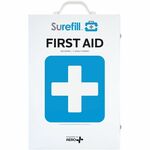 Aero Surefill Metal First-Aid Cabinets - 1186 x Piece(s) - 28.8" Height x 6.3" Width19.8" Length - Metal Case - Blue, White - 1 Each AERSF200BMT