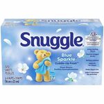 Snuggle Dryer Sheets - For Laundry - Fresh, Blue Sparkle, Floral, Soft Musk Scent - Freshen, Long Lasting - White DIA45115CT
