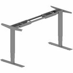Lorell Sit-to-Stand Two-Tier Base - Silver Base - 2 Legs - 2 Tier(s) - 275 lb Capacity - Height Adjustable - 3-Stage - 45.10" Height - Workstation - Assembly Required - Steel Base Material - Steel Frame Material - 1 Each LLR25906
