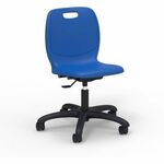 Lorell League Adjustable-Height Task Chairs - Material: Polypropylene - Finish: Cobalt - Swivel, Casters, Versatile, Adjustable Seat, Swivel Caster, Dual Wheel Caster, Pneumatic Adjustment, 360&deg; Swivel, Hooded Caster, Swivel Casters - For Classroom, C LLR83093MBEPL