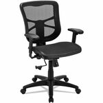 Alera Elusion Chair - Black Seat Color - Mesh Seat Material - Black Back Color - Mesh Back Material - Black Frame Color - Nylon Frame Material - Mid Back - 5-star Base - Black - Armrest ALEEL42B18