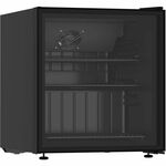 AVANTI Beverage Center, 60 Can Capacity - 1.70 ft³ - Auto-defrost - Reversible - 1.70 ft³ Net Refrigerator Capacity - 120 V AC - Black - Freestanding AVAAVBC17F2PG
