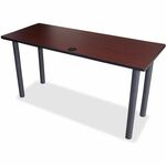 Lorell Essentials Wall-Mounted Hutches with Wood Doors - 17" Height x 48" Width x 15" Depth - 3 Door(s) - Material: Laminate - Finish: Mahogany - Wall Mountable, Laminated - For Storage, Workspace LLR69363