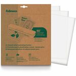 Fellowes Sustainable Laminating Sheets - Sheet Size Supported: Letter 8.50" Width x 11" Length - Laminating Pouch/Sheet Size: 3 mil Thickness - for Laminator - Dry Erase Friendly, Photo-safe, Water Resistant, Bubble-free - Clear FEL100145863