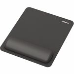 Fellowes Breyta Mousepad Wrist Rest - Black - 0.68" Height x 7.87" Width x 9.44" Depth - Black - Dust Resistant - Mouse - Retail FEL100145418