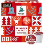 Caribou Coffee&reg; K-Cup Reindeer Blend Coffee - Compatible with Keurig K-Cup Brewer - Dark - K-Cup - Reindeer Blend - 22 Coffee/Box GMT8238CT